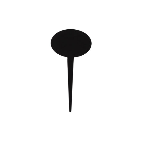 Oval Tag Black, 6pcs-Bag from Ryner Melamine. Sold in boxes of 24. Hospitality quality at wholesale price with The Flying Fork!
