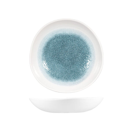 Trace Bowl - 253mm, Topaz Blue from Churchill. made out of Porcelain and sold in boxes of 12. Hospitality quality at wholesale price with The Flying Fork!