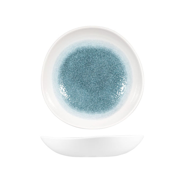 Trace Bowl - 253mm, Topaz Blue from Churchill. made out of Porcelain and sold in boxes of 12. Hospitality quality at wholesale price with The Flying Fork!