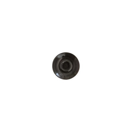 Espresso Saucer - 118mm, Monochrome Black from Churchill. made out of Porcelain and sold in boxes of 12. Hospitality quality at wholesale price with The Flying Fork!