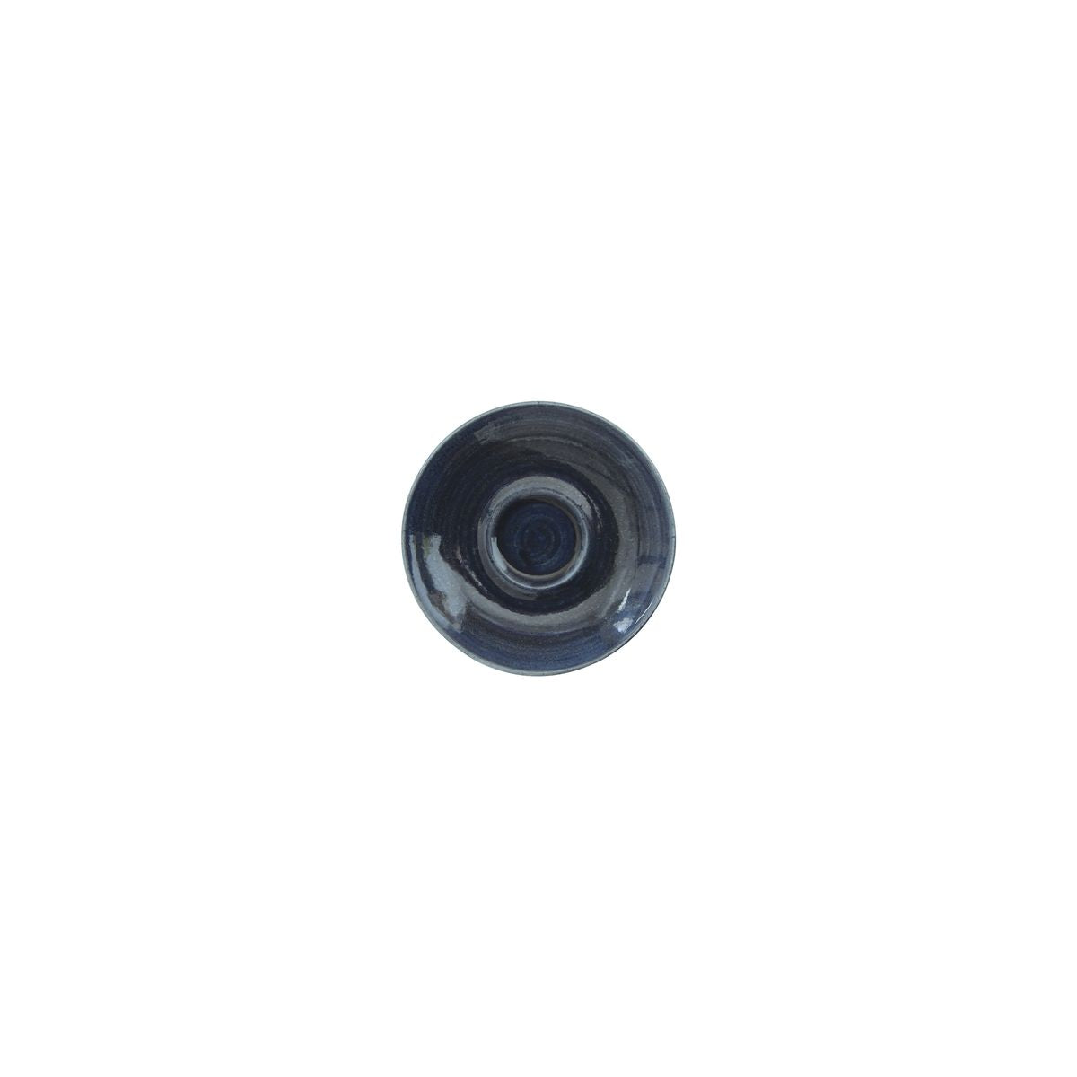 Espresso Saucer - 118mm, Monochrome Blue from Churchill. made out of Porcelain and sold in boxes of 12. Hospitality quality at wholesale price with The Flying Fork!