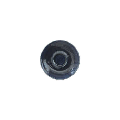 Cappuccino Saucer - 156mm, Monochrome Blue from Churchill. made out of Porcelain and sold in boxes of 12. Hospitality quality at wholesale price with The Flying Fork!