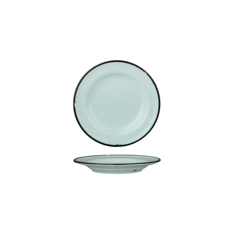 Round Plate 170mm - Tintin Blue & Black from Luzerne. made out of Ceramic and sold in boxes of 12. Hospitality quality at wholesale price with The Flying Fork!