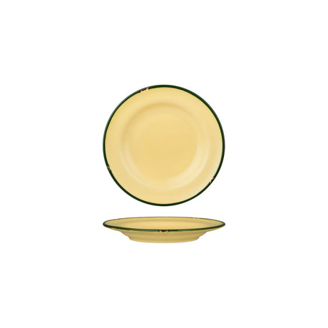 Round Plate 170mm - Tintin Sand & Green from Luzerne. made out of Ceramic and sold in boxes of 12. Hospitality quality at wholesale price with The Flying Fork!