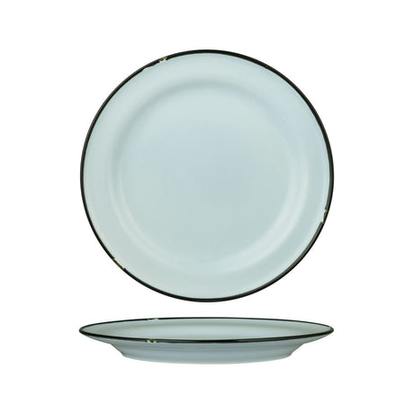 Round Plate - 270mm, Tintin Blue & Black from Luzerne. made out of Ceramic and sold in boxes of 12. Hospitality quality at wholesale price with The Flying Fork!