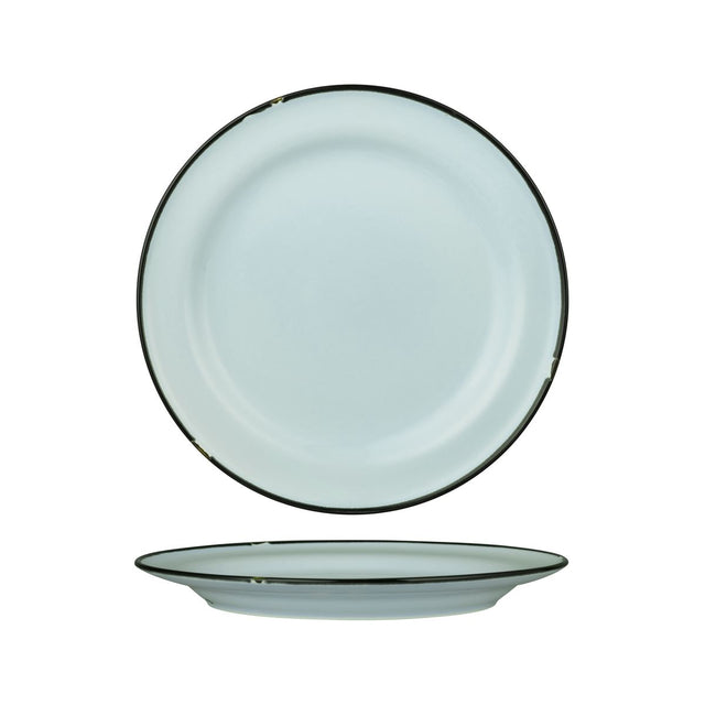 Round Plate - 270mm, Tintin Blue & Black from Luzerne. made out of Ceramic and sold in boxes of 12. Hospitality quality at wholesale price with The Flying Fork!