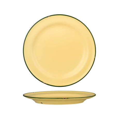 Round Plate - 270mm, Tintin Sand & Green from Luzerne. Matt Finish, made out of Ceramic and sold in boxes of 12. Hospitality quality at wholesale price with The Flying Fork!