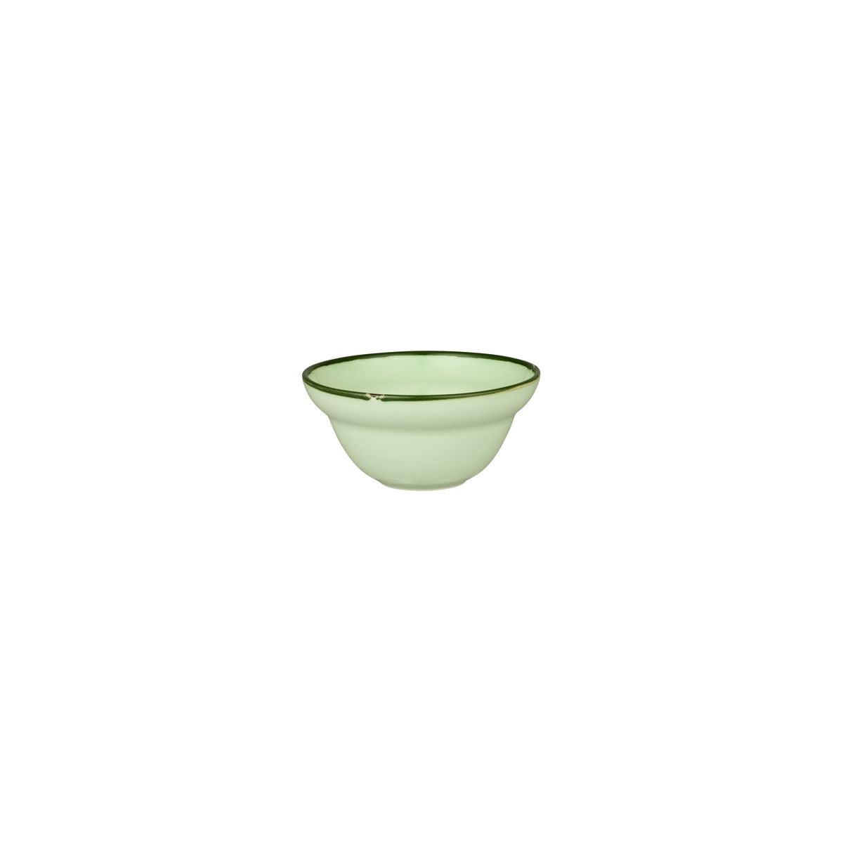 Round Bowl - 120mm, Tintin Green & Green from Luzerne. made out of Ceramic and sold in boxes of 12. Hospitality quality at wholesale price with The Flying Fork!