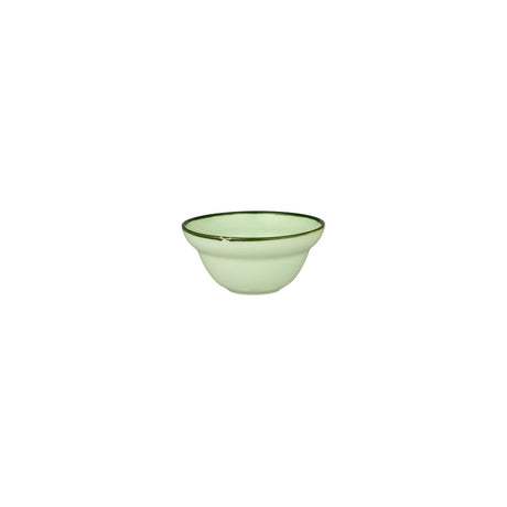 Round Bowl - 120mm, Tintin Green & Green from Luzerne. made out of Ceramic and sold in boxes of 12. Hospitality quality at wholesale price with The Flying Fork!