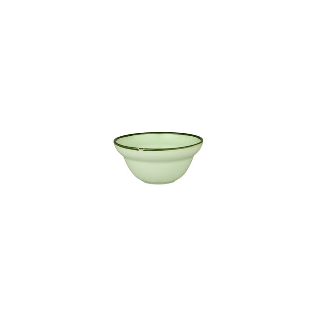 Round Bowl - 120mm, Tintin Green & Green from Luzerne. made out of Ceramic and sold in boxes of 12. Hospitality quality at wholesale price with The Flying Fork!