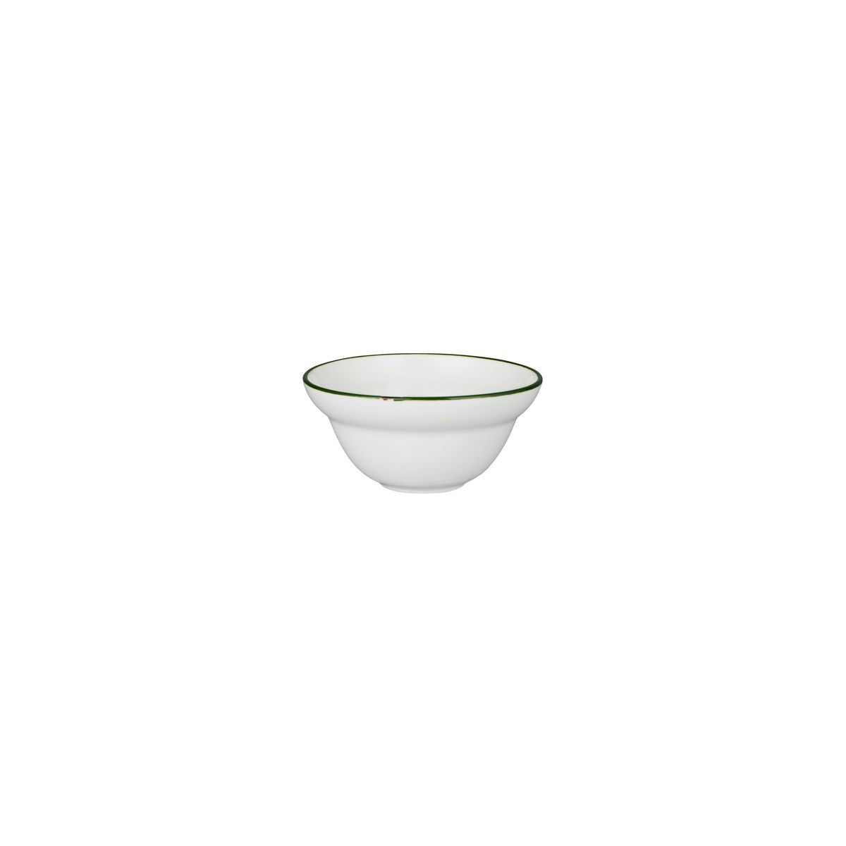 Round Bowl - 120mm, Tintin White & Green from Luzerne. made out of Ceramic and sold in boxes of 6. Hospitality quality at wholesale price with The Flying Fork!