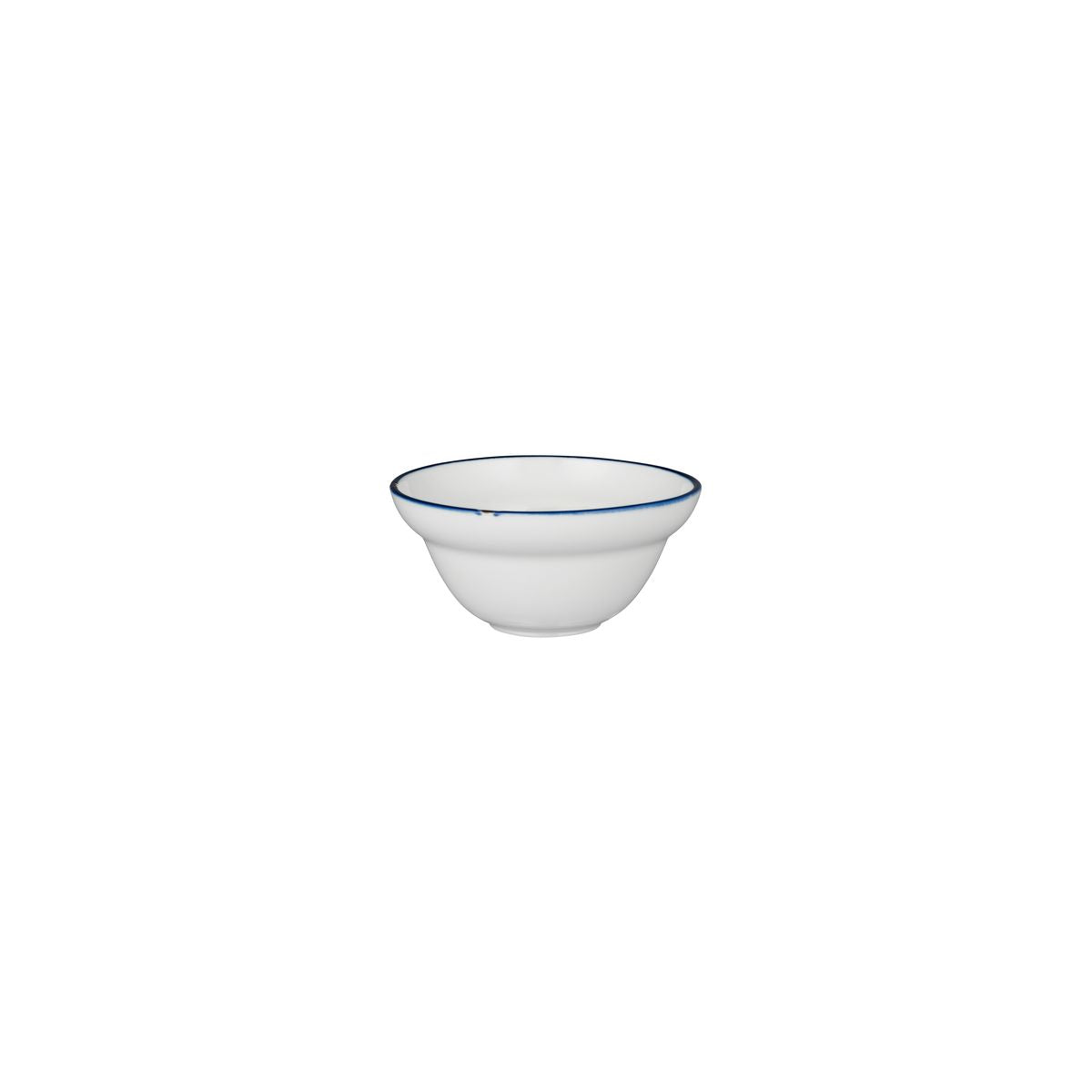 Round Bowl - 120mm, Tintin White & Navy from Luzerne. made out of Ceramic and sold in boxes of 12. Hospitality quality at wholesale price with The Flying Fork!