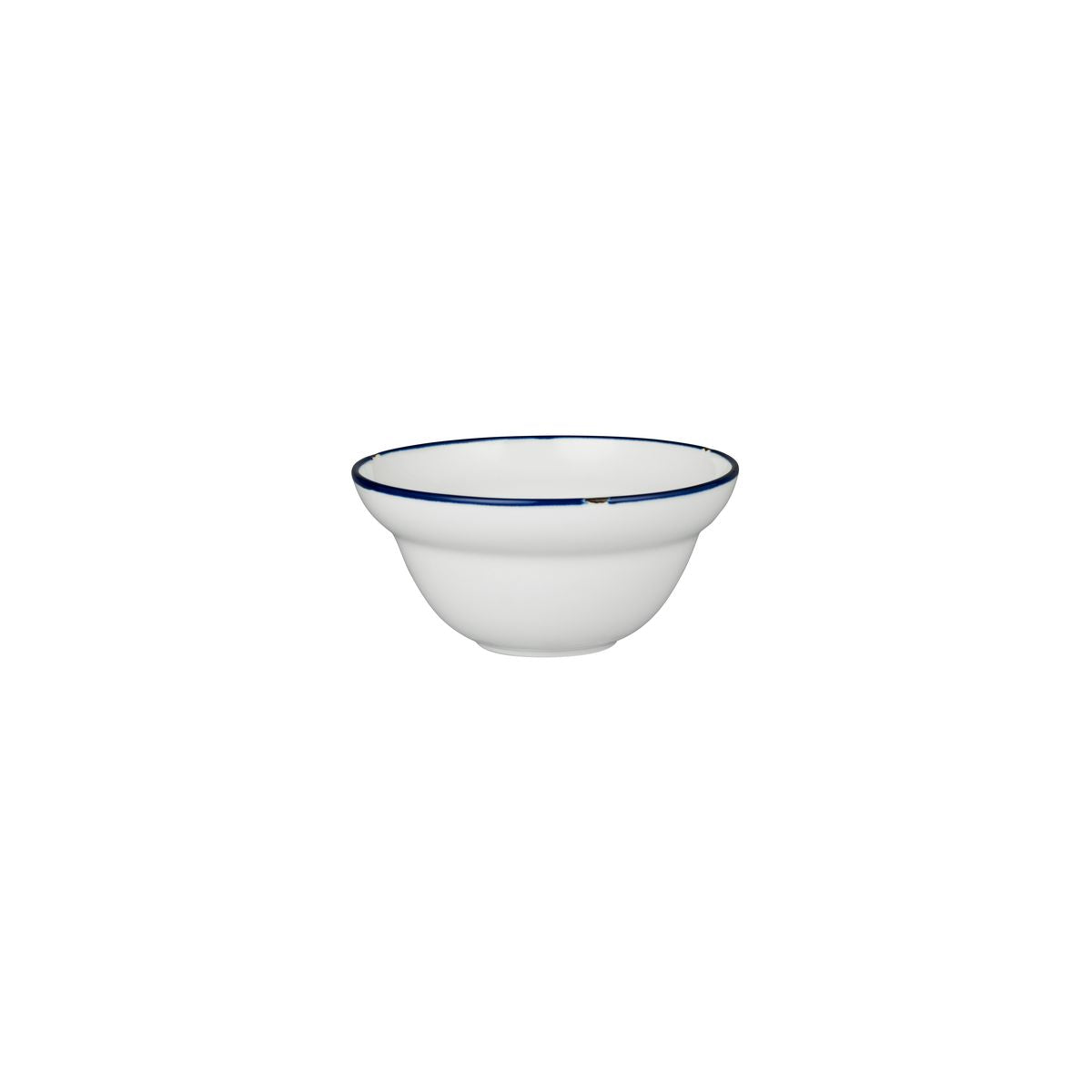 Round Bowl - 150mm, Tintin White & Navy from Luzerne. made out of Ceramic and sold in boxes of 12. Hospitality quality at wholesale price with The Flying Fork!