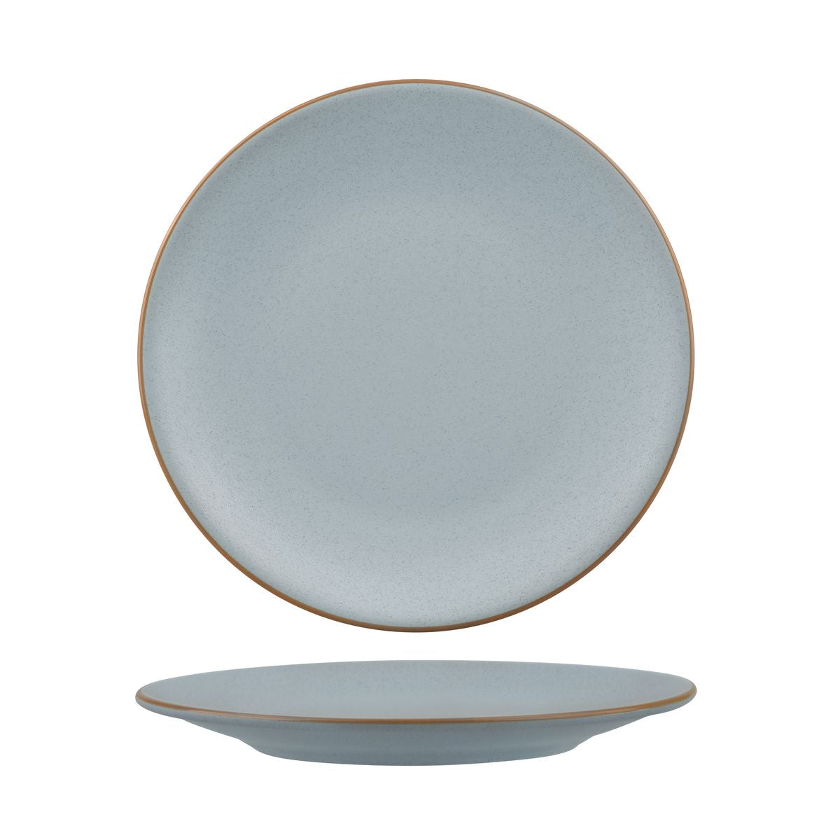 Round Coupe Plate - 230mm, Zuma Bluestone from Zuma. Matt Finish, made out of Ceramic and sold in boxes of 6. Hospitality quality at wholesale price with The Flying Fork!