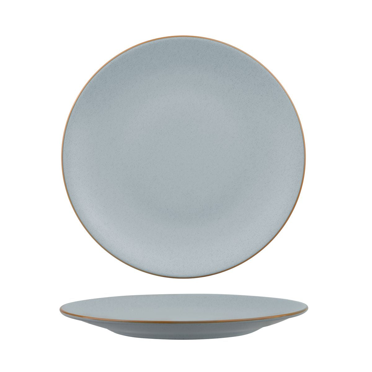 Round Coupe Plate - 260mm, Zuma Bluestone from Zuma. Matt Finish, made out of Ceramic and sold in boxes of 6. Hospitality quality at wholesale price with The Flying Fork!