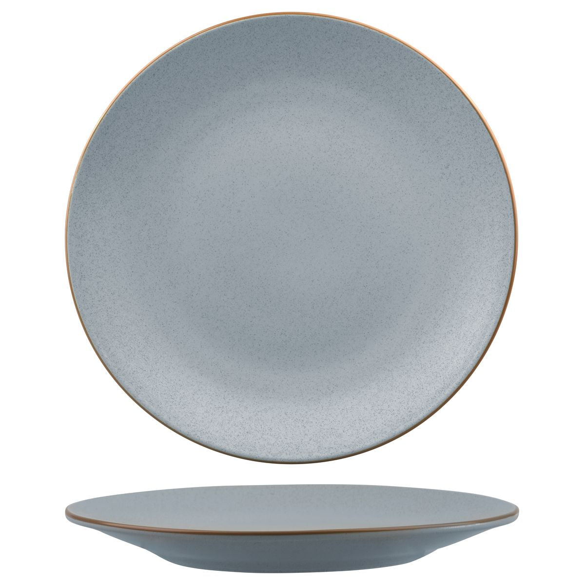 Round Coupe Plate - 310mm, Zuma Bluestone from Zuma. Matt Finish, made out of Ceramic and sold in boxes of 3. Hospitality quality at wholesale price with The Flying Fork!