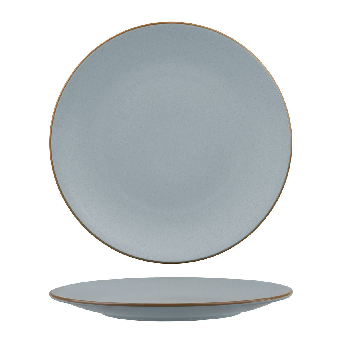 Round Coupe Plate - 285mm, Zuma Bluestone from Zuma. Matt Finish, made out of Ceramic and sold in boxes of 6. Hospitality quality at wholesale price with The Flying Fork!