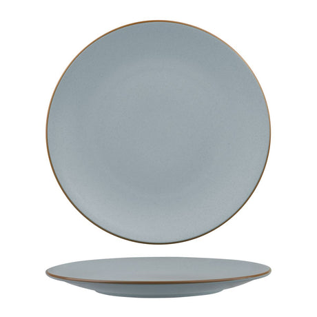 Round Coupe Plate - 285mm, Zuma Bluestone from Zuma. Matt Finish, made out of Ceramic and sold in boxes of 6. Hospitality quality at wholesale price with The Flying Fork!
