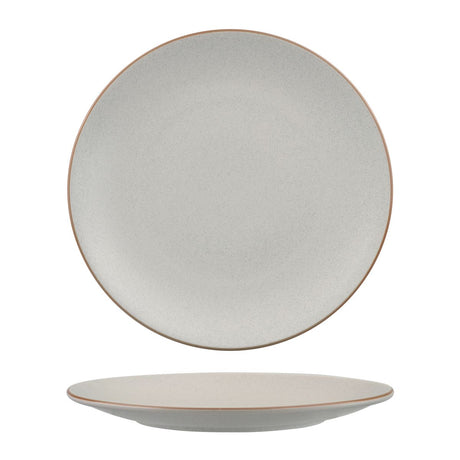 Round Coupe Plate - 285mm, Zuma Mineral from Zuma. Matt Finish, made out of Ceramic and sold in boxes of 3. Hospitality quality at wholesale price with The Flying Fork!