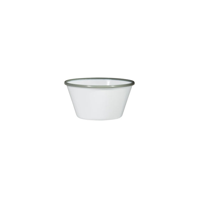 Tapered Bowl, 125 x 125 x 67mm, Melamine - White & Grey from Ryner Melamine. Sold in boxes of 12. Hospitality quality at wholesale price with The Flying Fork!