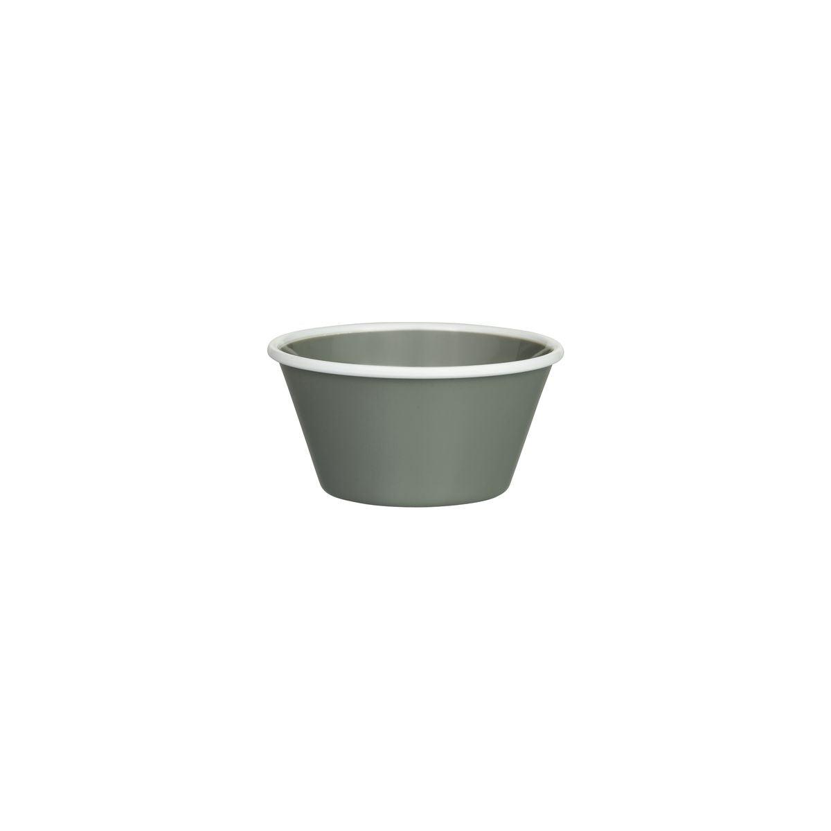 Tapered Bowl, 125 x 125 x 67mm, Melamine - Grey & White from Ryner Melamine. Sold in boxes of 12. Hospitality quality at wholesale price with The Flying Fork!