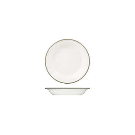 Soup - Pasta Plate, 200mm, Melamine - White & Grey from Ryner Melamine. Sold in boxes of 12. Hospitality quality at wholesale price with The Flying Fork!