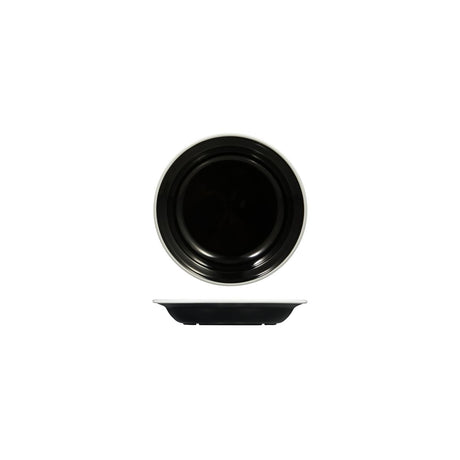 Soup - Pasta Plate, 200mm, Melamine - Black & White from Ryner Melamine. Sold in boxes of 12. Hospitality quality at wholesale price with The Flying Fork!