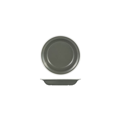 Soup - Pasta Plate, 200mm, Melamine - Grey & White from Ryner Melamine. Sold in boxes of 12. Hospitality quality at wholesale price with The Flying Fork!