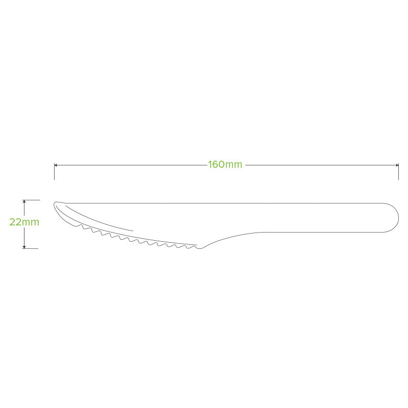 16cm knife - FSC 100% - wood - Carton of 1000 units