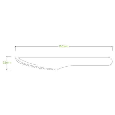 16cm knife - FSC 100% - wood - Carton of 1000 units
