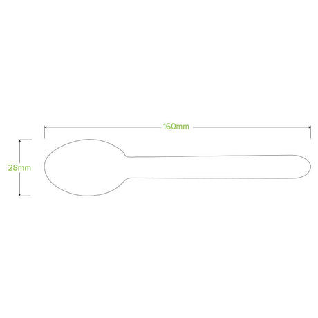 16cm BioSpoon - FSC 100% - wood - Carton of 1,000 units