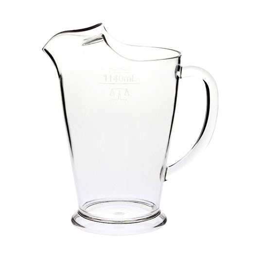 Polycarbonate Jug with Ice Lip - 1140ml from Crown. Made out of Polycarbonate