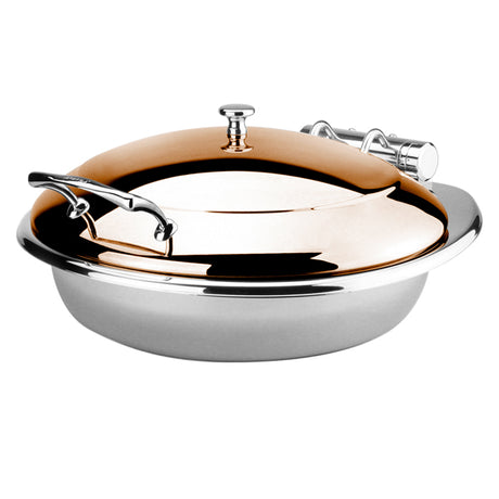 Induction Chafer - S-S, Round, Princess, Rose Gold from Athena. made out of Stainless Steel and sold in boxes of 1. Hospitality quality at wholesale price with The Flying Fork!