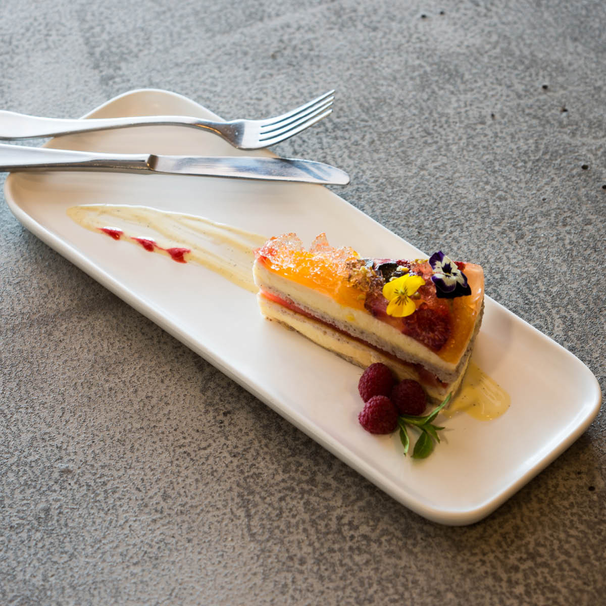 Rectangular Tray - 350x130x20mm, Servire, Stone: Pack of 4