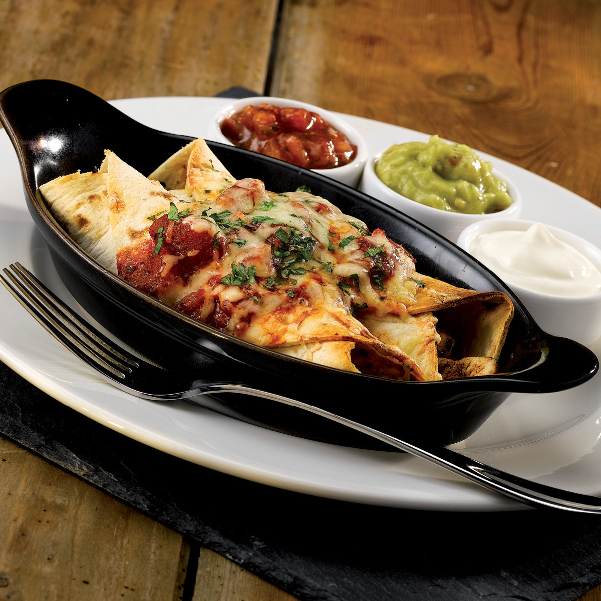 Oval Gratin - 232 x 125mm, Black, Churchill: Pack of 6