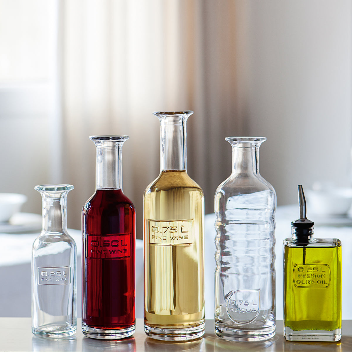 Wine Bottle - 1Lt, Optima: Pack of 6