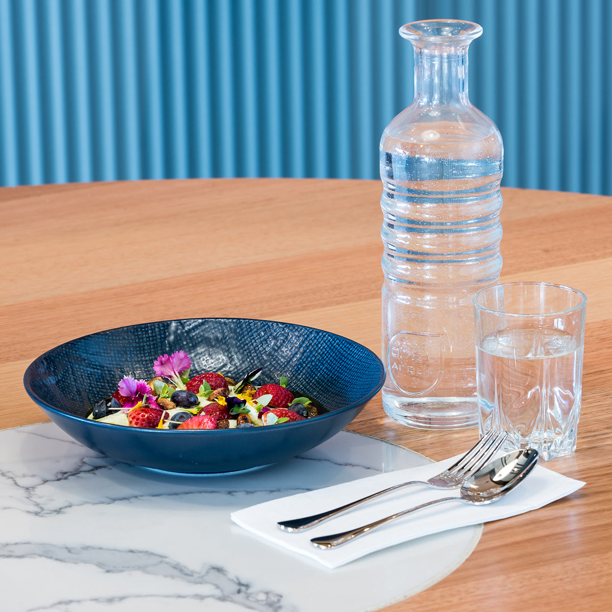 Share Bowl - 200mm, Matt Blue: Pack of 4