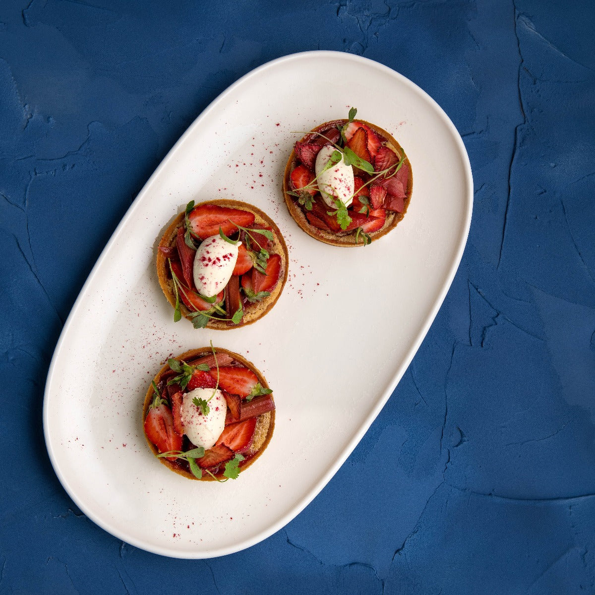 Oval Coupe Plate - 405x240mm, Snow: Pack of 3