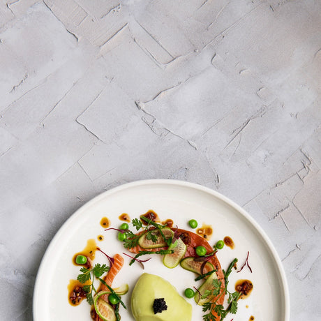 Stackable plate - 182mm, Snow,: Pack of 6