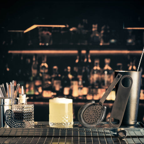 Deluxe Bar Strainer - 210mm, Black Moda: Pack of 1