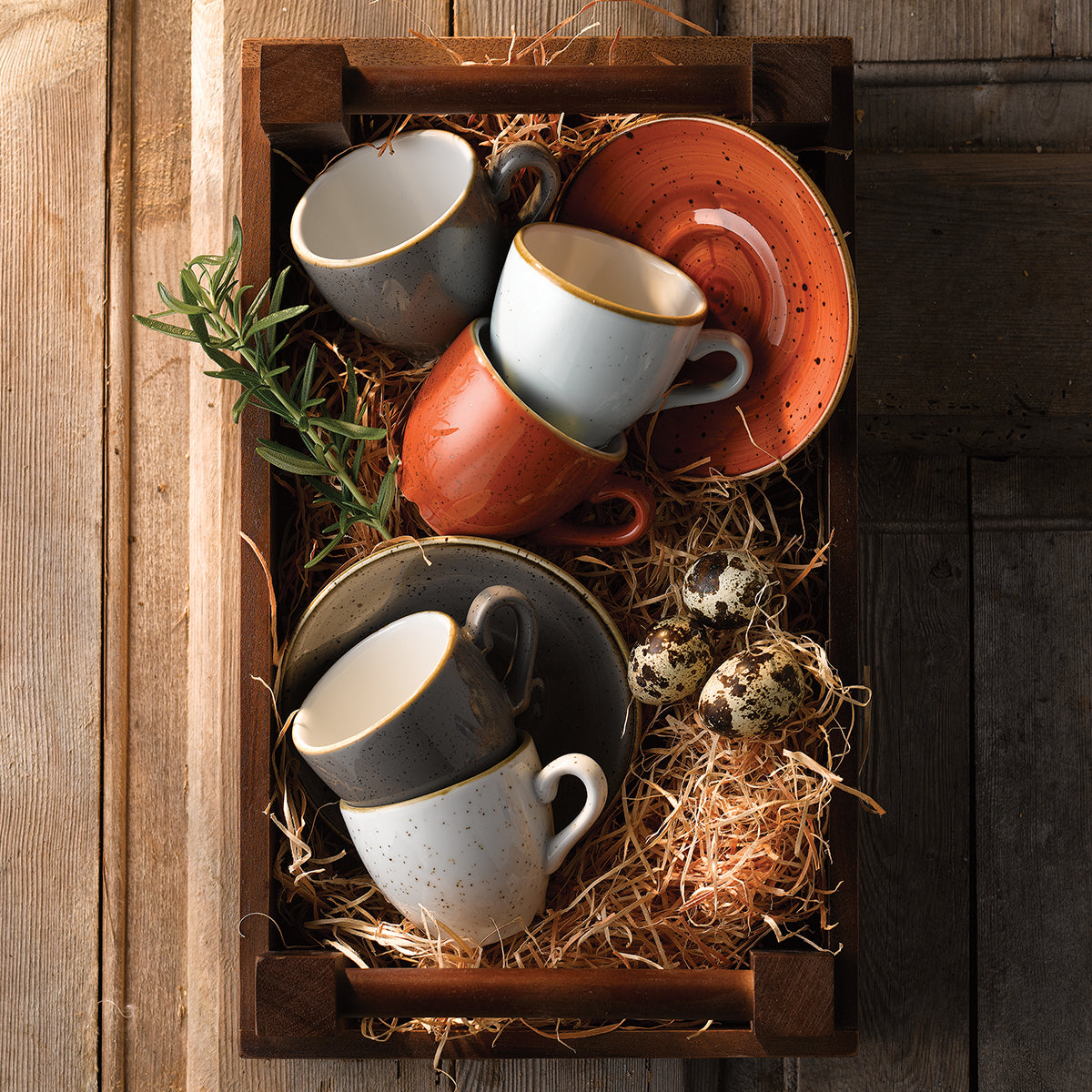 Cappuccino Cup - 227mL, Peppercorn Grey, Stonecast: Pack of 12