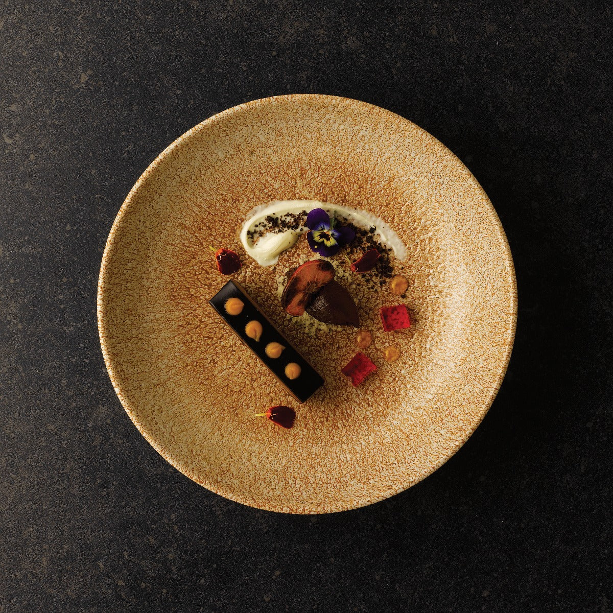 Bowl - Coupe, 182mm, Raku Garnet Orange: Pack of 12