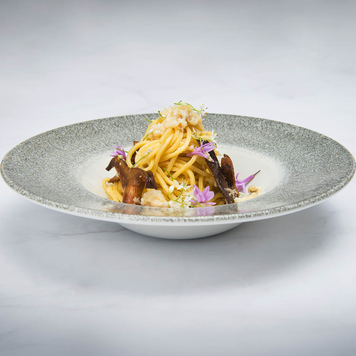 Plate Wide Rim Bowl 277mm - Raku Quartz Black: Pack of 12