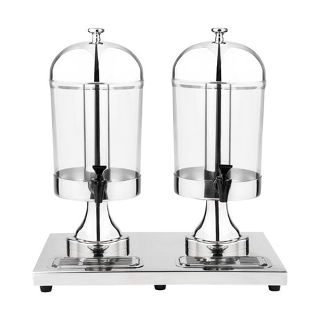 Juice Dispenser - 18-10, Double, 2 x 7.0Lt from Sunnex. Sold in boxes of 1. Hospitality quality at wholesale price with The Flying Fork!
