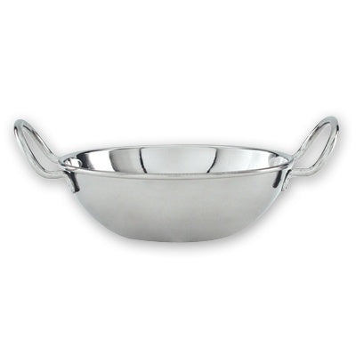 Kadai Bowl-Mini Wok - 18-8, 165mm from TheFlyingFork. Sold in boxes of 1. Hospitality quality at wholesale price with The Flying Fork!