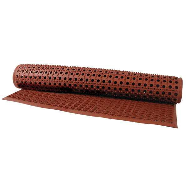 Kitchen Rubber Mat - Terracotta, 1550 x 930mm from TheFlyingFork. Sold in boxes of 1. Hospitality quality at wholesale price with The Flying Fork!