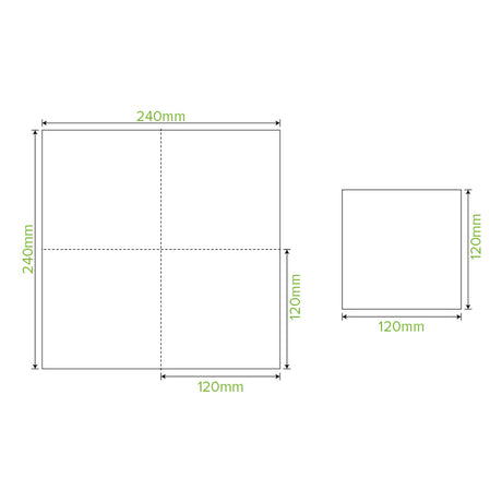 2-Ply Corner Embossed Cocktail Napkin - FSC Mix - White - Carton of 2,000 units