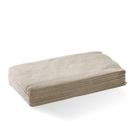 Single Saver Biodispenser Napkin - Natural, 1ply (Box of 6000) from BioPak. Compostable, made out of FSC Pulp and sold in boxes of 1. Hospitality quality at wholesale price with The Flying Fork!