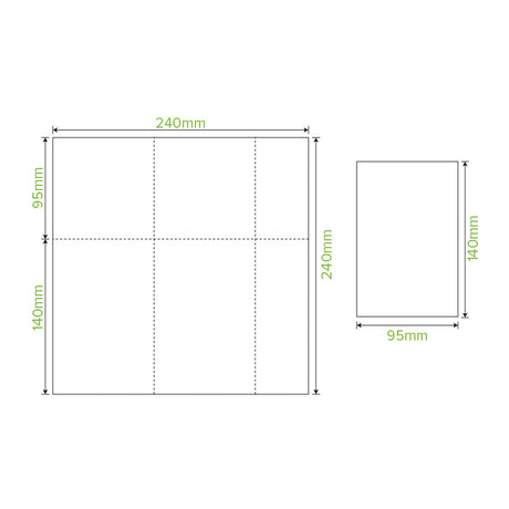 1-ply tall dispenser napkin (E Fold) - FSC Mix - natural - Carton of 5000 units