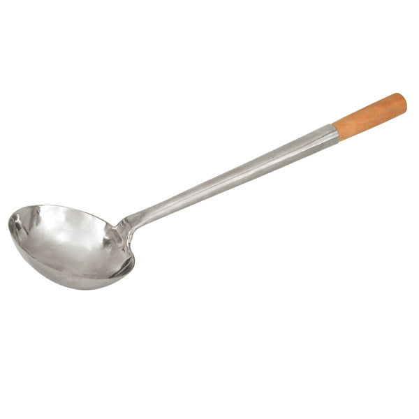 Ladle - S-S, Wood Handle, 127mm from TheFlyingFork. Sold in boxes of 1. Hospitality quality at wholesale price with The Flying Fork!